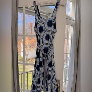 Multi Color Summer Lightweight Dress with Tie